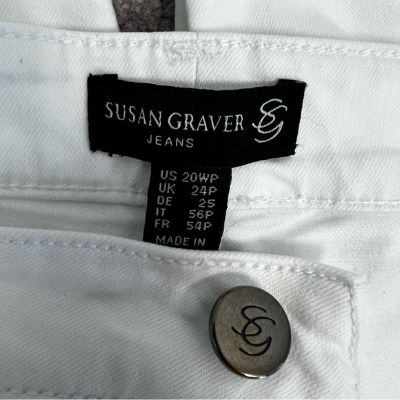 Susan Graver Stretch Twill Bootcut Jeans Size 18WP - Picture 3 of 7